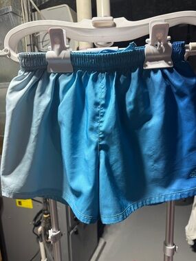 adidas Kids' Two-Tone Blue Athletic Girls Shorts L (14)